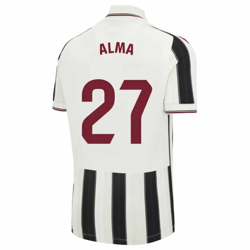 ילדים Alma Velasco #27 לבן אדום שחור הרחק ג'רזי 2026/27 חולצה קצרה