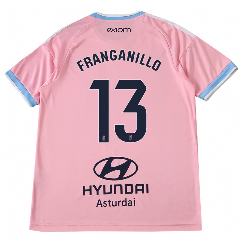 ילדים Samu Franganillo #13 כחול תירס ורוד הרחק ג'רזי 2026/27 חולצה קצרה