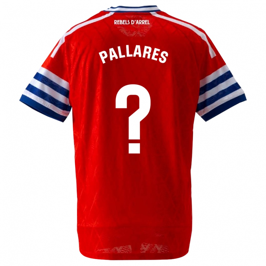 ילדים Pol Pallares #0 כחול מלכותי אדום הרחק ג'רזי 2026/27 חולצה קצרה