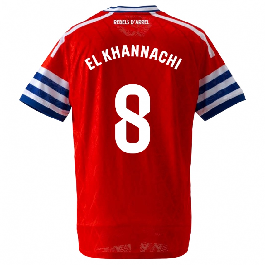 ילדים Youssef El Khannachi #8 כחול מלכותי אדום הרחק ג'רזי 2026/27 חולצה קצרה