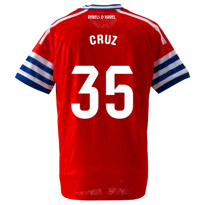 ילדים Denis Cruz #35 כחול מלכותי אדום הרחק ג'רזי 2026/27 חולצה קצרה