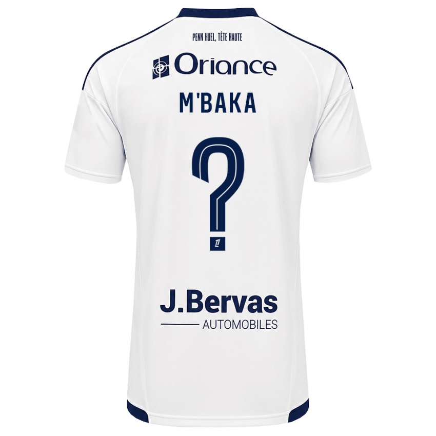 ילדים Sacha M'baka #0 כחול צי לבן הרחק ג'רזי 2026/27 חולצה קצרה