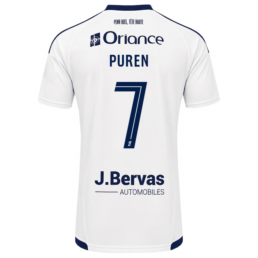 ילדים Matthieu Puren #7 כחול צי לבן הרחק ג'רזי 2026/27 חולצה קצרה