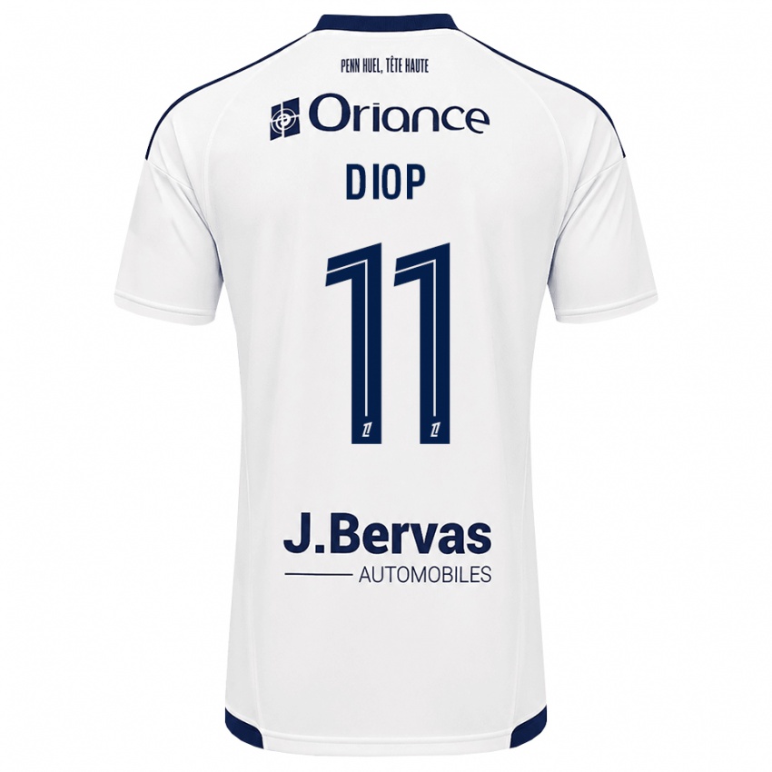 ילדים Samba Diop #11 כחול צי לבן הרחק ג'רזי 2026/27 חולצה קצרה