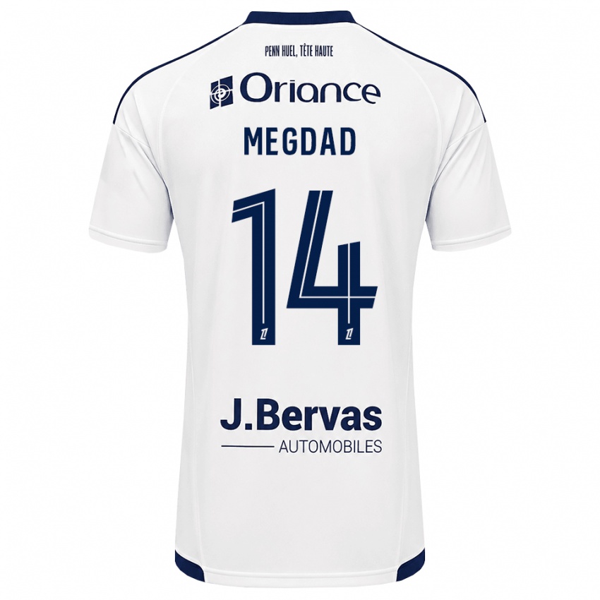 ילדים Noa Megdad #14 כחול צי לבן הרחק ג'רזי 2026/27 חולצה קצרה