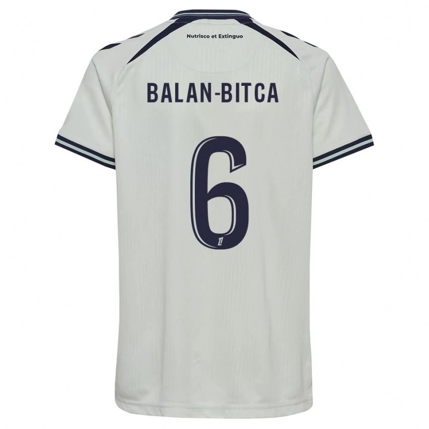 ילדים Mario Balan-Bitca #6 כחול חצות לבן הרחק ג'רזי 2026/27 חולצה קצרה