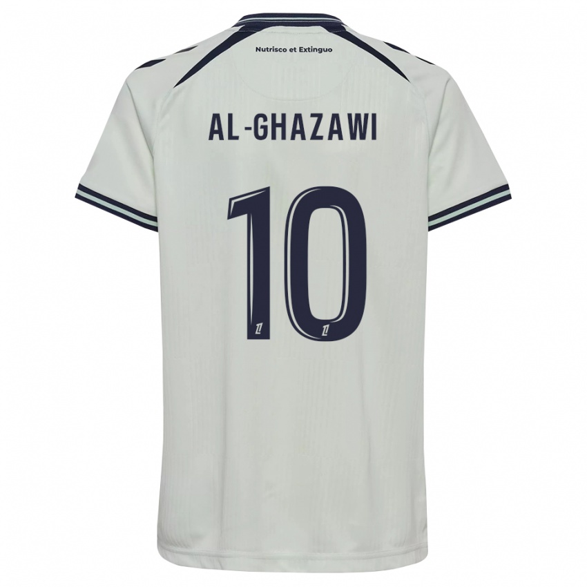 ילדים Zayn Al-Ghazawi #10 כחול חצות לבן הרחק ג'רזי 2026/27 חולצה קצרה