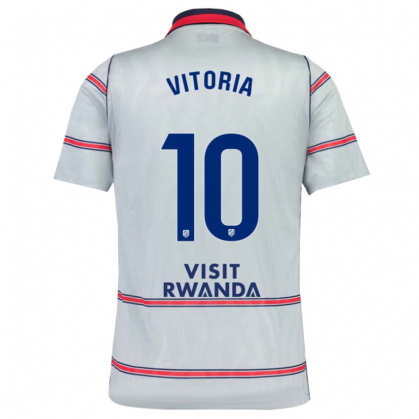 ילדים Ana Vitória #10 אפור אדום כחול צי ג'רזי קיט שלישי 2026/27 חולצה קצרה