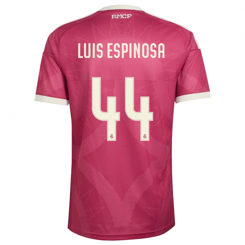 ילדים José Luis Espinosa #44 אדום סגול חיוור לבן ג'רזי קיט שלישי 2026/27 חולצה קצרה