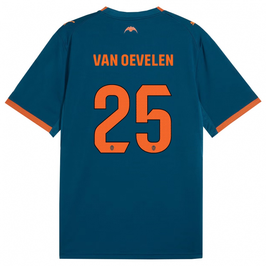 גברים Kayne Van Oevelen #25 כחול דודג' כתום הרחק ג'רזי 2026/27 חולצה קצרה