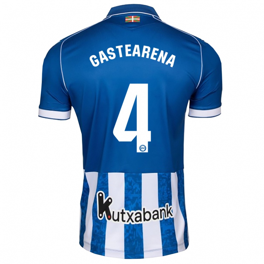 גברים Itziar Gastearena #4 לבן כחול שחור ג'רזי ביתית 2026/27 חולצה קצרה