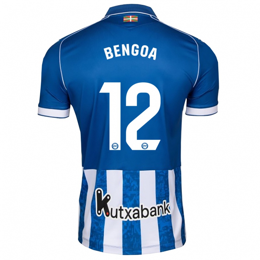 גברים Nerea Bengoa #12 לבן כחול שחור ג'רזי ביתית 2026/27 חולצה קצרה