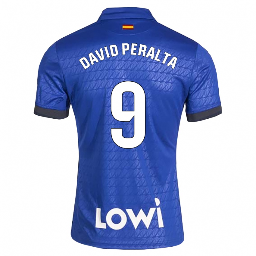 גברים Juan David Peralta #9 לבן כחול שחור ג'רזי ביתית 2026/27 חולצה קצרה