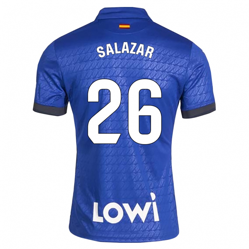 גברים Sebas Salazar #26 לבן כחול שחור ג'רזי ביתית 2026/27 חולצה קצרה