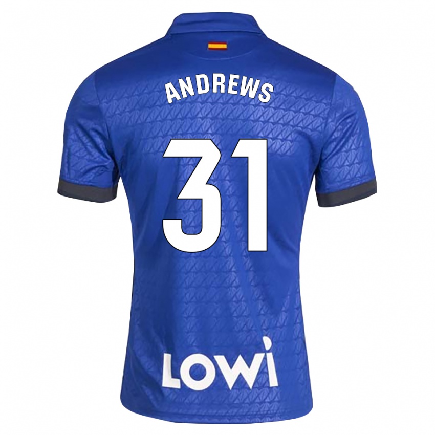 גברים George Andrews #31 לבן כחול שחור ג'רזי ביתית 2026/27 חולצה קצרה