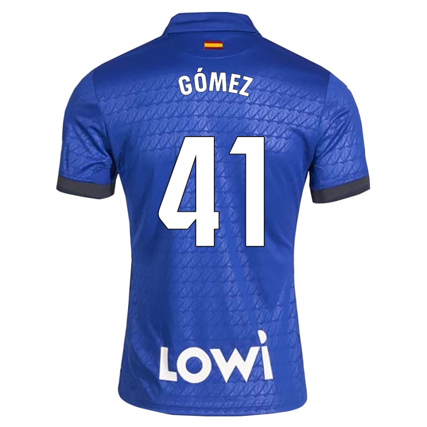 גברים Álvaro Gómez #41 לבן כחול שחור ג'רזי ביתית 2026/27 חולצה קצרה