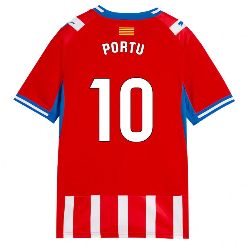 גברים Portu #10 אדום לבן כחול שמיים ג'רזי ביתית 2026/27 חולצה קצרה