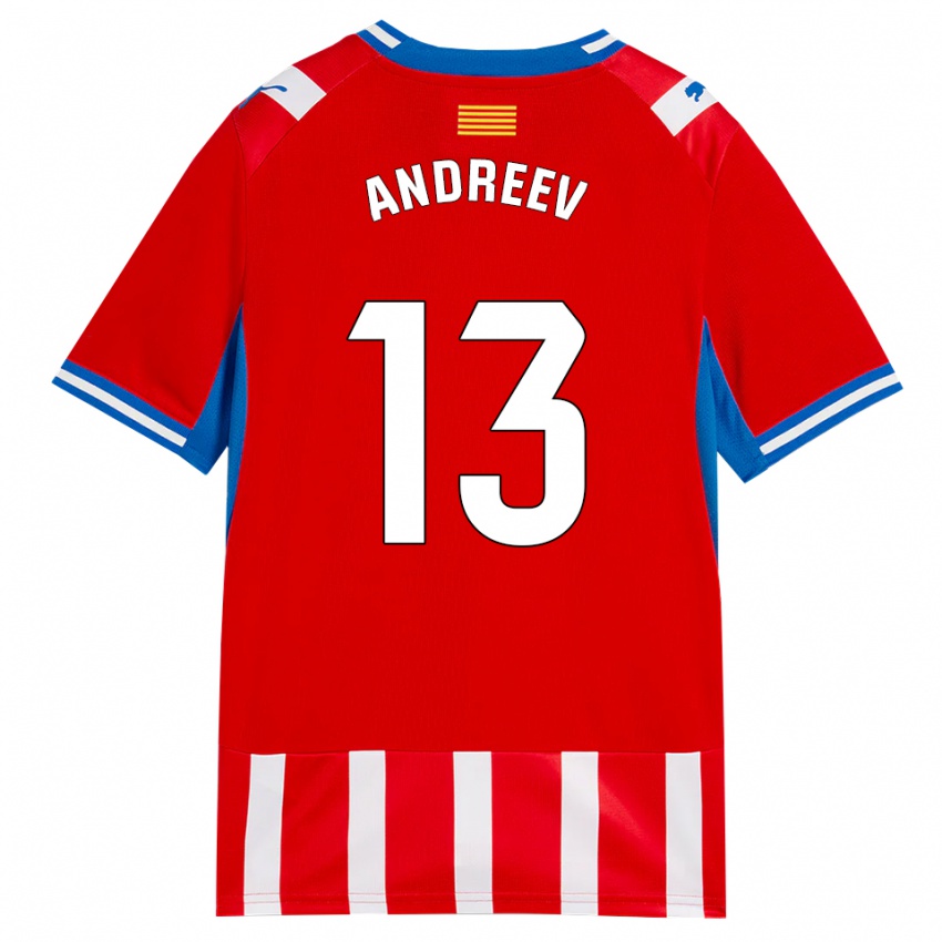 גברים Aleksandar Andreev #13 אדום לבן כחול שמיים ג'רזי ביתית 2026/27 חולצה קצרה