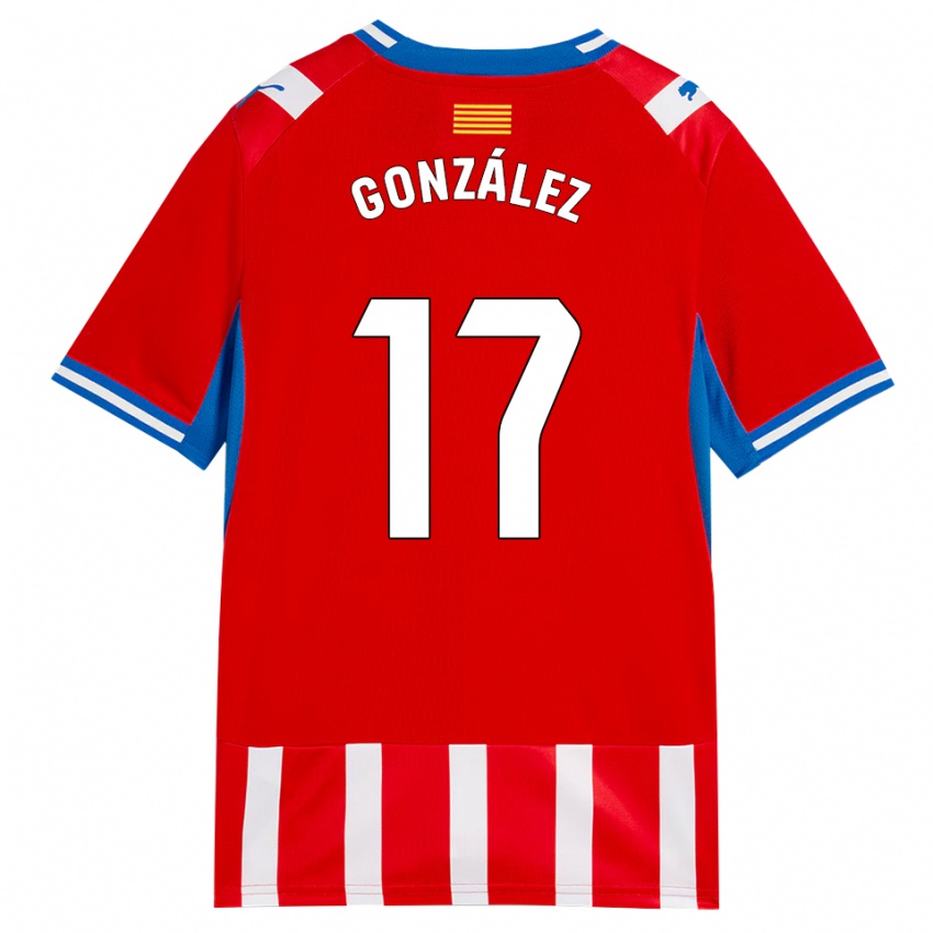 גברים Javi González #17 אדום לבן כחול שמיים ג'רזי ביתית 2026/27 חולצה קצרה
