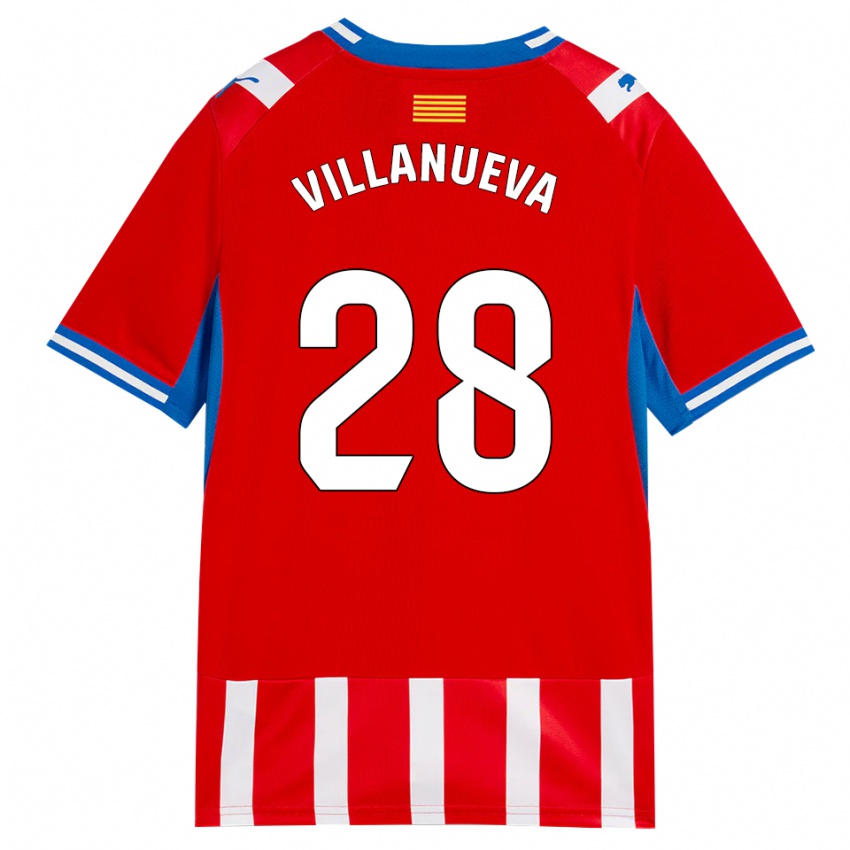 גברים Pablo Villanueva #28 אדום לבן כחול שמיים ג'רזי ביתית 2026/27 חולצה קצרה