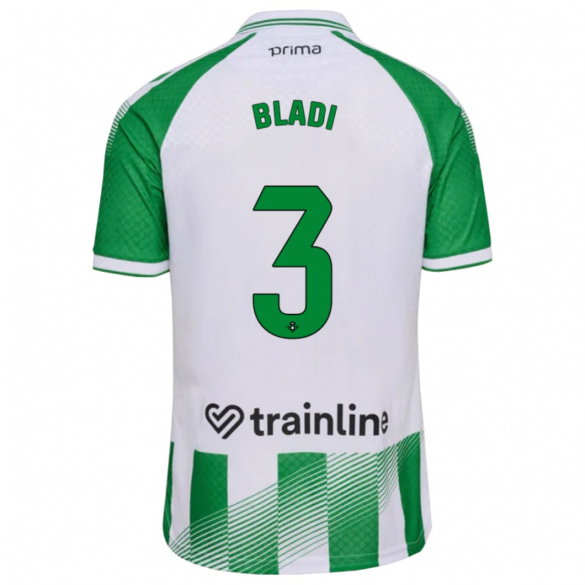 גברים Darling Bladi #3 ירוק בהיר שחור לבן ג'רזי ביתית 2026/27 חולצה קצרה