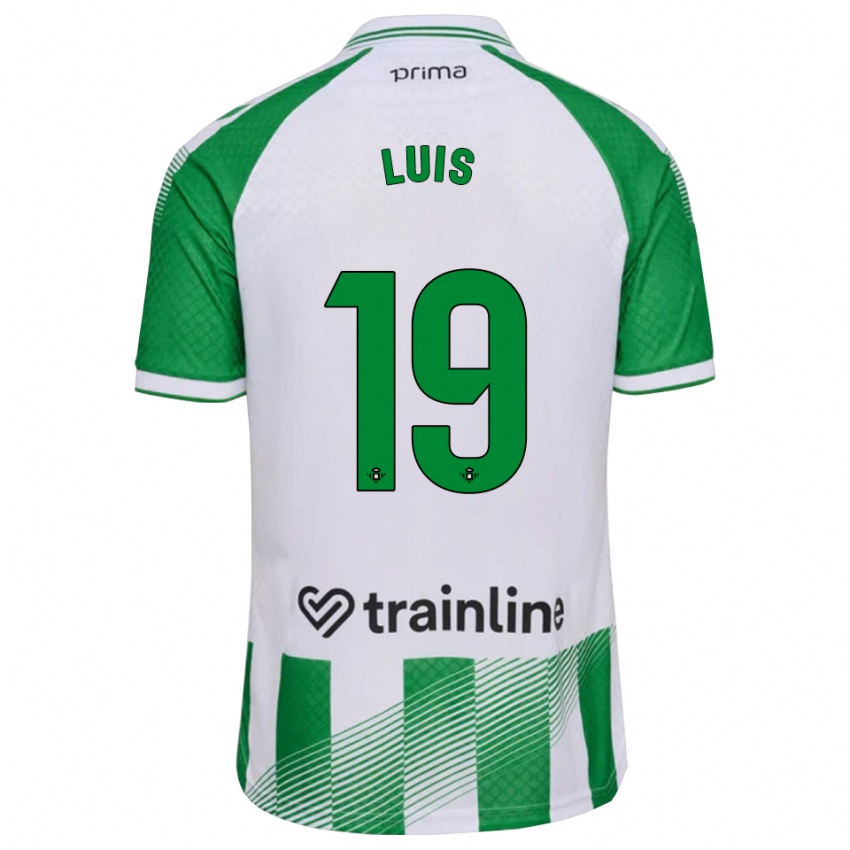 גברים Jorge Luis #19 ירוק בהיר שחור לבן ג'רזי ביתית 2026/27 חולצה קצרה