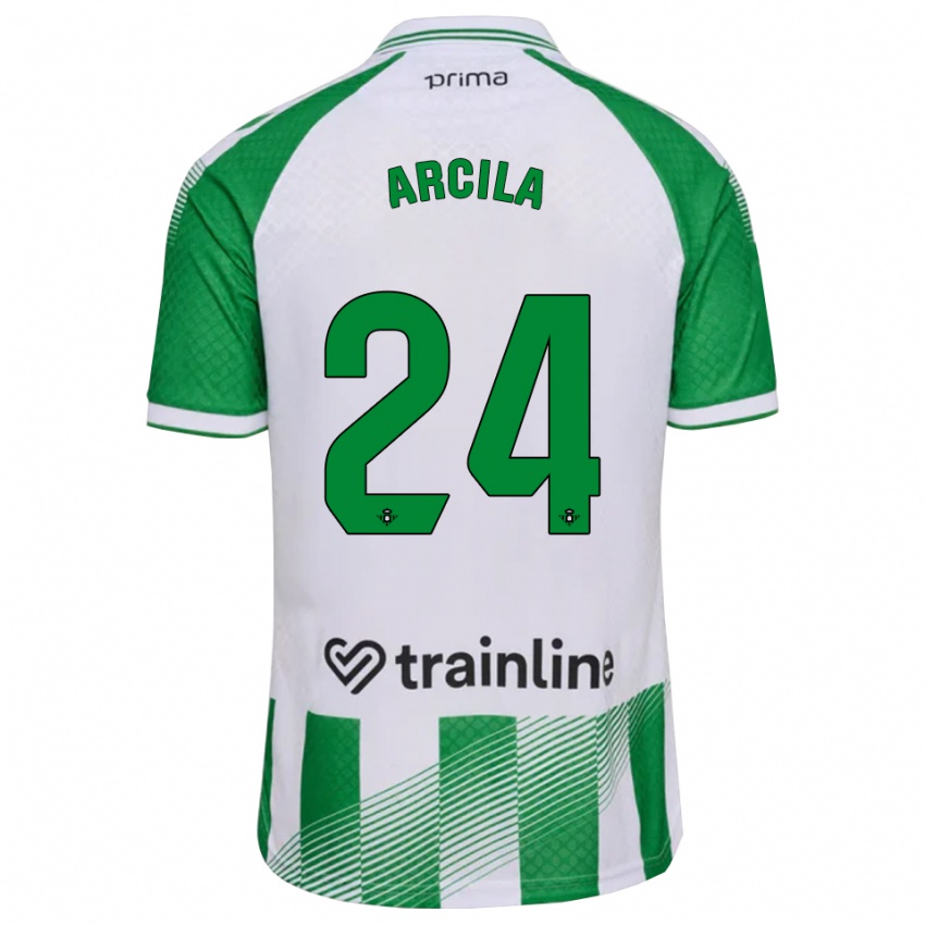 גברים Jhon Arcila #24 ירוק בהיר שחור לבן ג'רזי ביתית 2026/27 חולצה קצרה