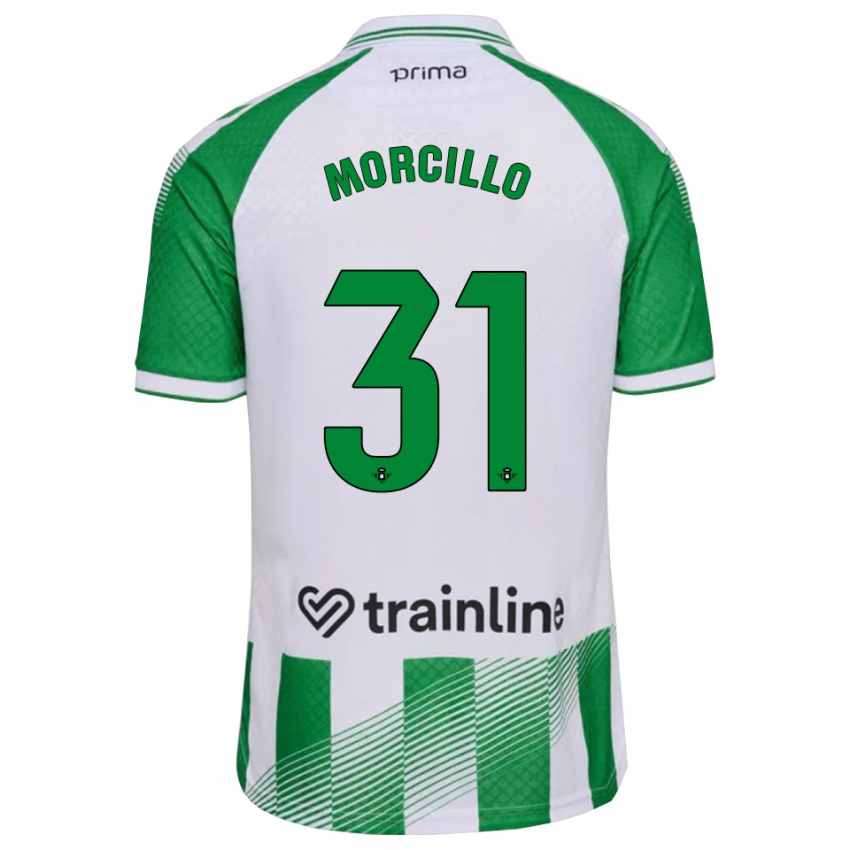 גברים Ana Morcillo #31 ירוק בהיר שחור לבן ג'רזי ביתית 2026/27 חולצה קצרה