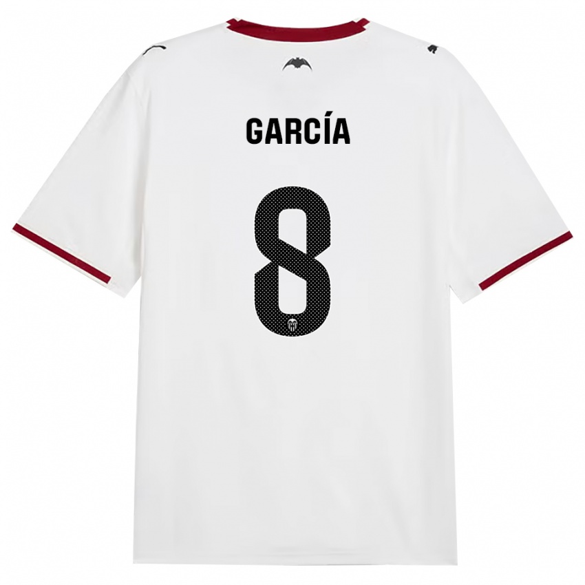 גברים Víctor García #8 שחור לבן אדום צהוב ג'רזי ביתית 2026/27 חולצה קצרה