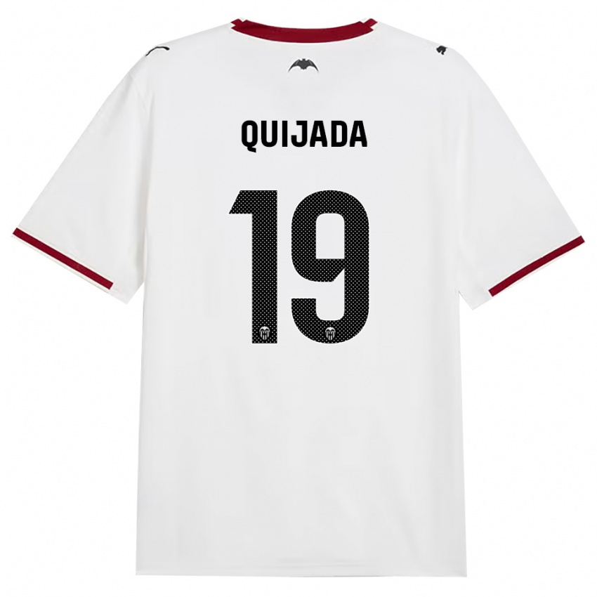 גברים Nico Quijada #19 שחור לבן אדום צהוב ג'רזי ביתית 2026/27 חולצה קצרה