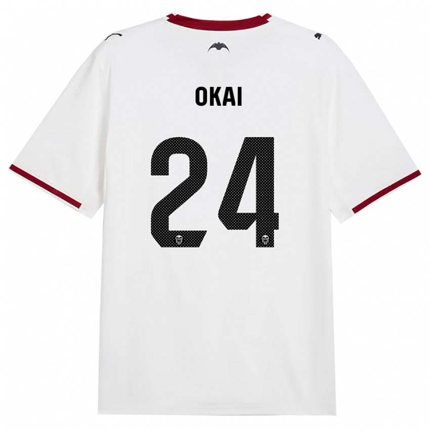 גברים Leslie Okai #24 שחור לבן אדום צהוב ג'רזי ביתית 2026/27 חולצה קצרה