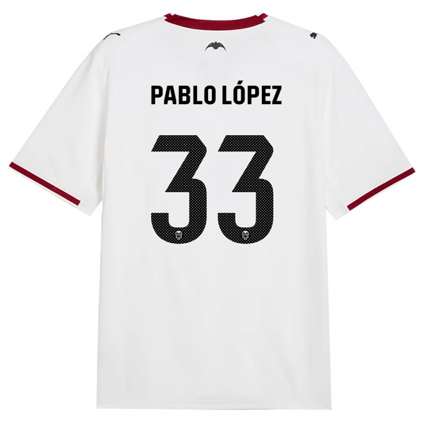 גברים Pablo López #33 שחור לבן אדום צהוב ג'רזי ביתית 2026/27 חולצה קצרה