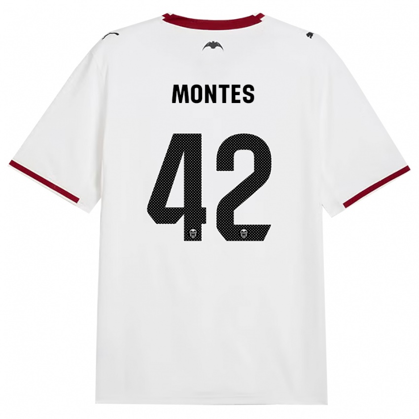גברים Jan Montes #42 שחור לבן אדום צהוב ג'רזי ביתית 2026/27 חולצה קצרה