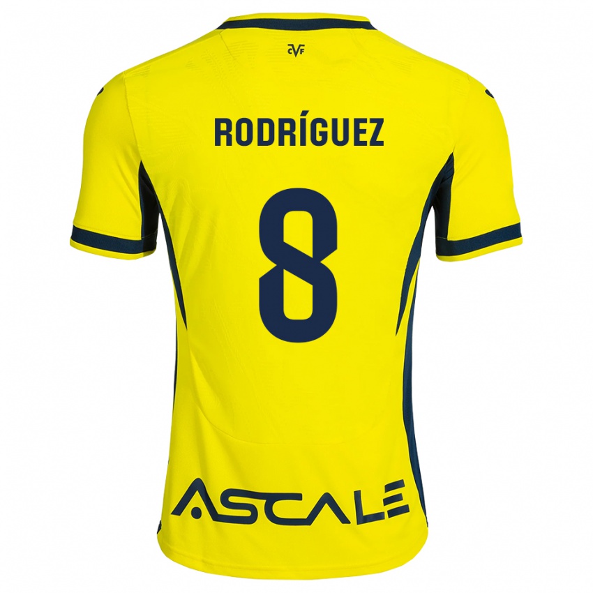 גברים Unai Rodríguez #8 צהוב שחור אדום ג'רזי ביתית 2026/27 חולצה קצרה