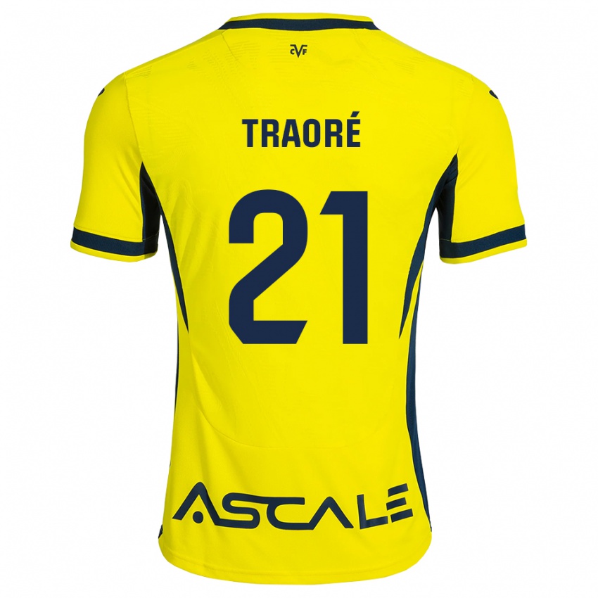 גברים Moussa Traoré #21 צהוב שחור אדום ג'רזי ביתית 2026/27 חולצה קצרה