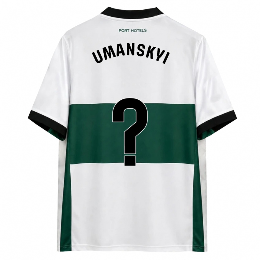 גברים Volodymyr Umanskyi #0 ירוק לבן אדום ג'רזי ביתית 2026/27 חולצה קצרה