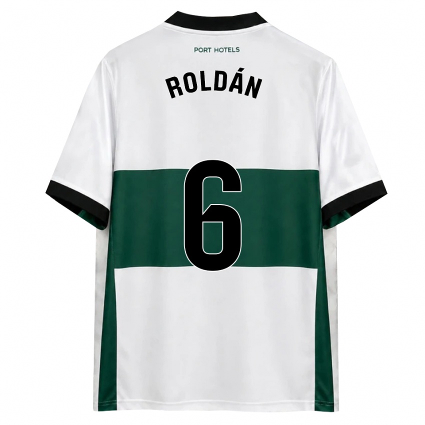 גברים Luis Roldán #6 ירוק לבן אדום ג'רזי ביתית 2026/27 חולצה קצרה