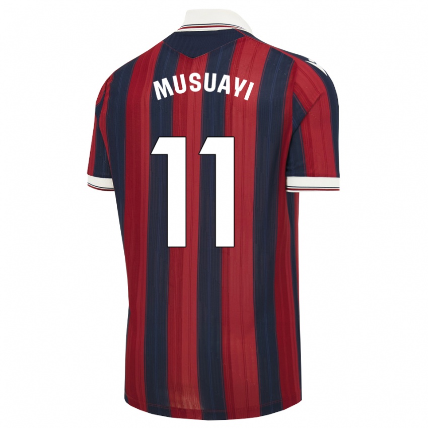 גברים Yanis Musuayi #11 כחול חצות אדום ג'רזי ביתית 2026/27 חולצה קצרה