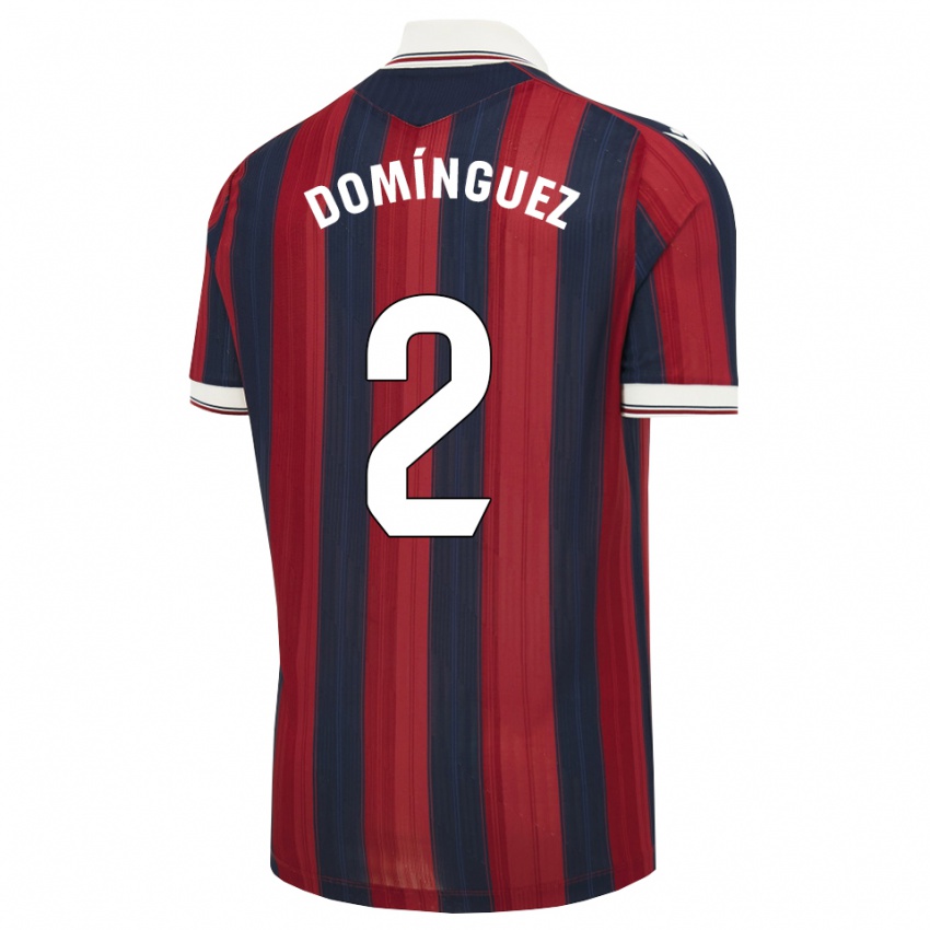 גברים Ángel Domínguez #2 כחול חצות אדום ג'רזי ביתית 2026/27 חולצה קצרה