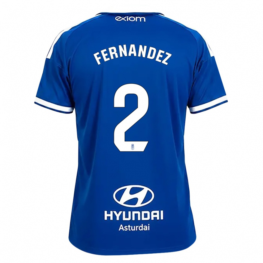 גברים Adrián Fernández #2 כחול בינוני לבן ג'רזי ביתית 2026/27 חולצה קצרה