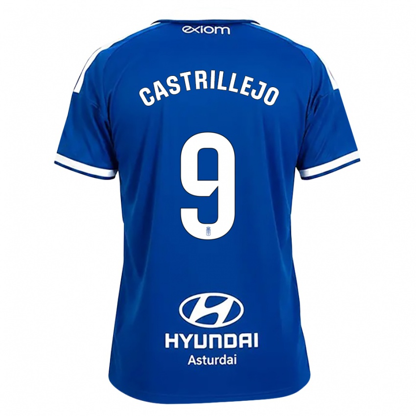 גברים Guillermo Castrillejo #9 כחול בינוני לבן ג'רזי ביתית 2026/27 חולצה קצרה