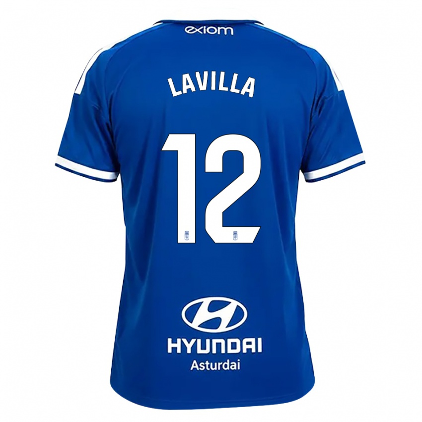 גברים Martín Lavilla #12 כחול בינוני לבן ג'רזי ביתית 2026/27 חולצה קצרה