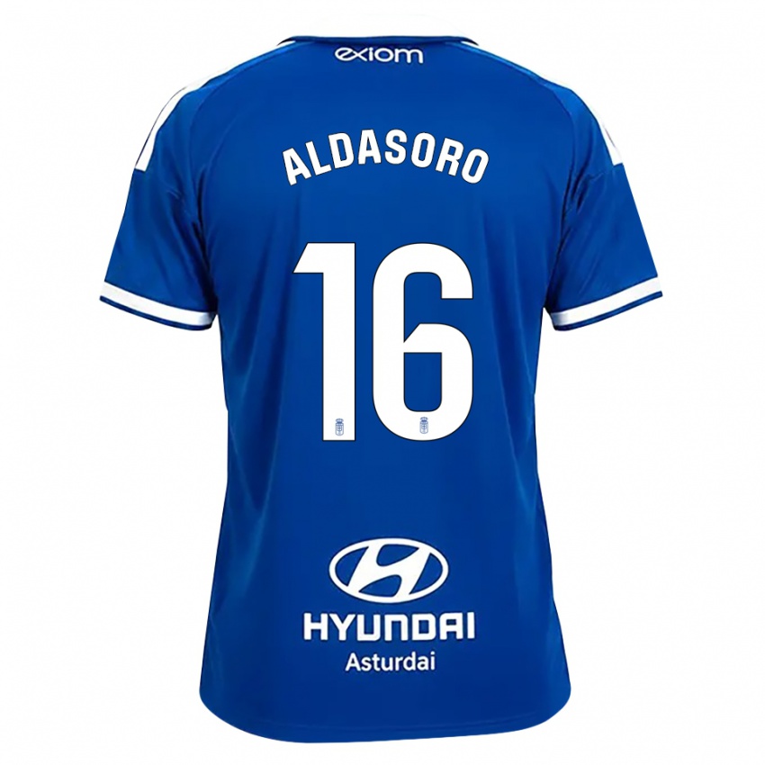גברים Aritz Aldasoro #16 כחול בינוני לבן ג'רזי ביתית 2026/27 חולצה קצרה