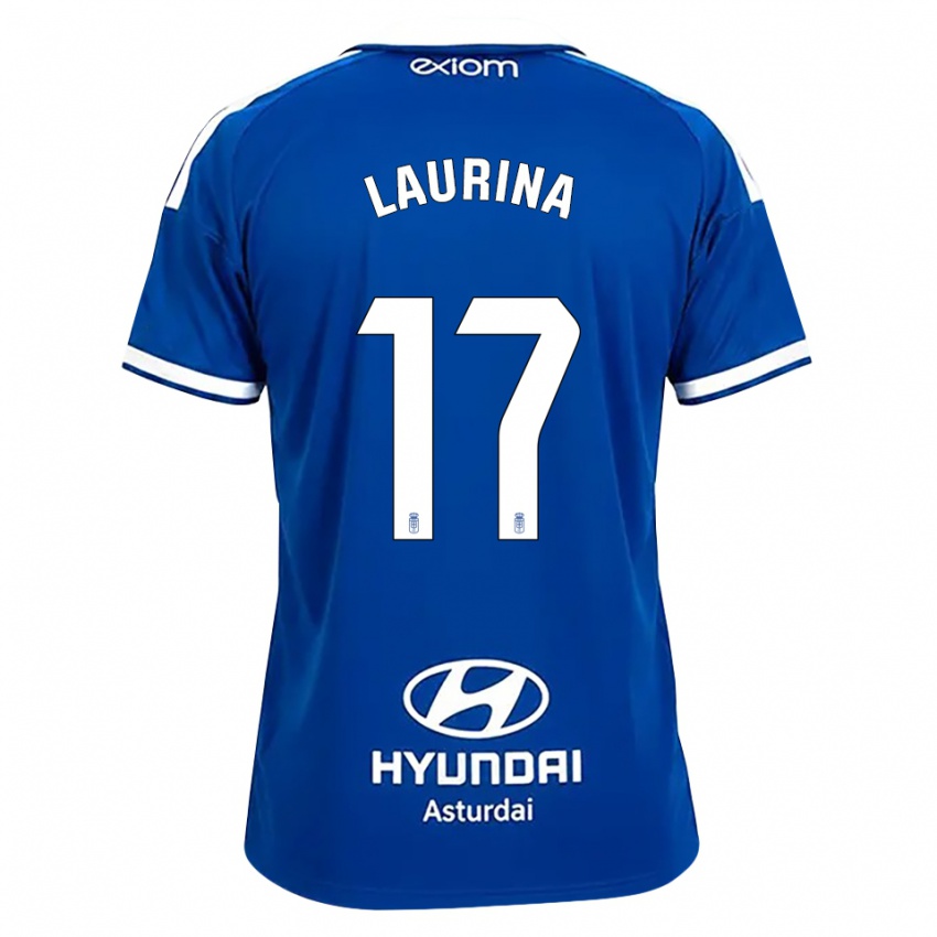 גברים Laura Gutiérrez #17 כחול בינוני לבן ג'רזי ביתית 2026/27 חולצה קצרה
