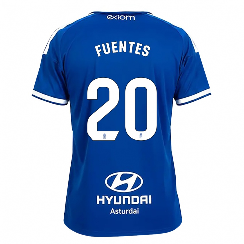 גברים Jaime Fuentes #20 כחול בינוני לבן ג'רזי ביתית 2026/27 חולצה קצרה