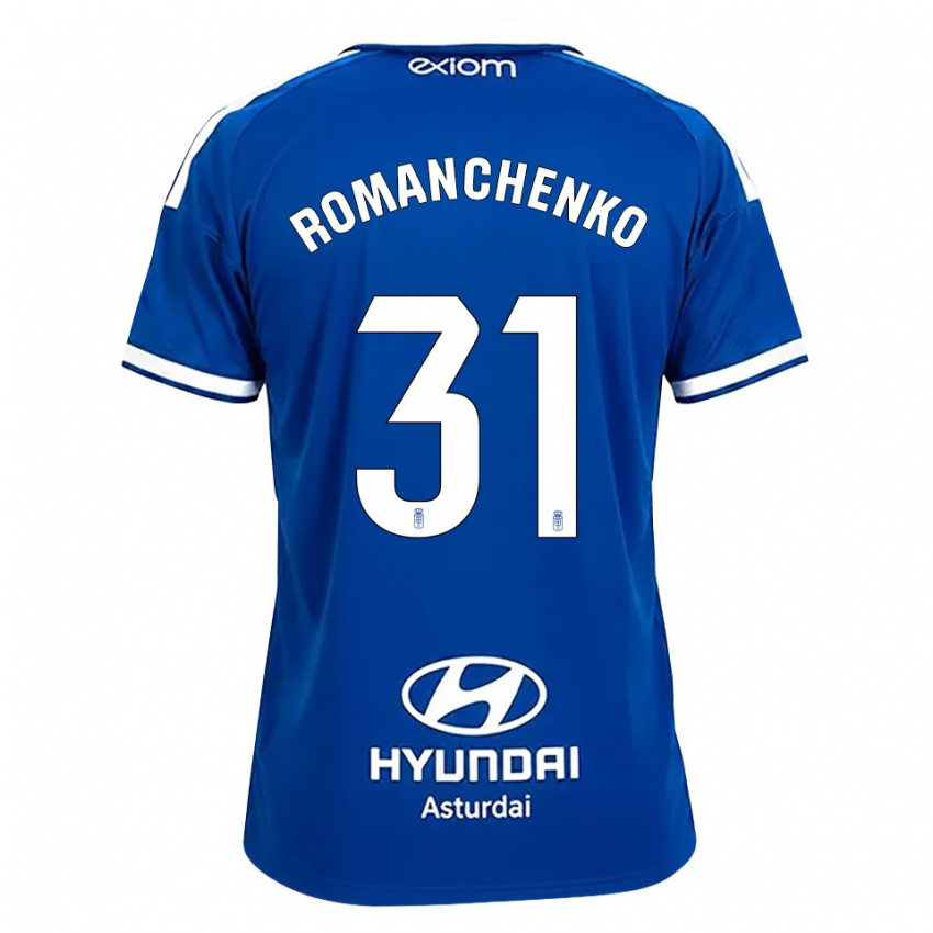 גברים Kiril Romanchenko #31 כחול בינוני לבן ג'רזי ביתית 2026/27 חולצה קצרה