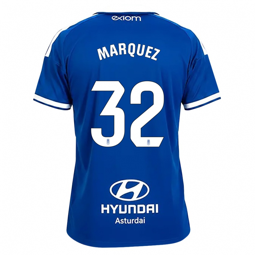 גברים Gerard Marquez #32 כחול בינוני לבן ג'רזי ביתית 2026/27 חולצה קצרה