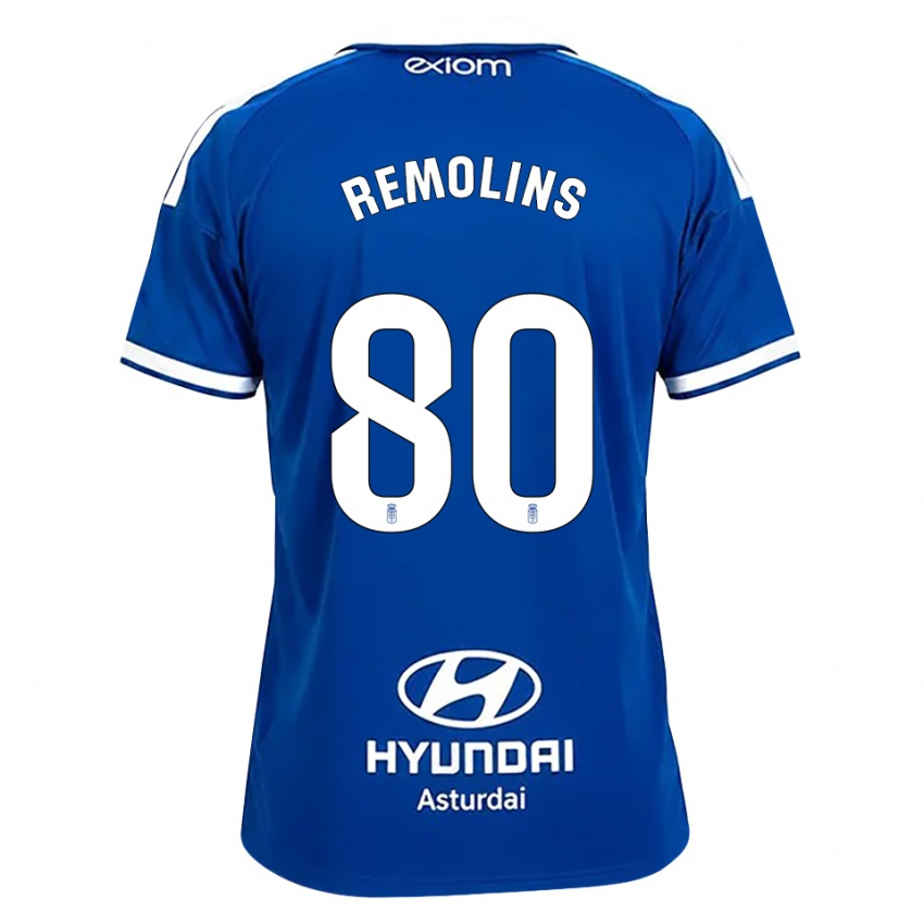 גברים Ot Remolins #80 כחול בינוני לבן ג'רזי ביתית 2026/27 חולצה קצרה