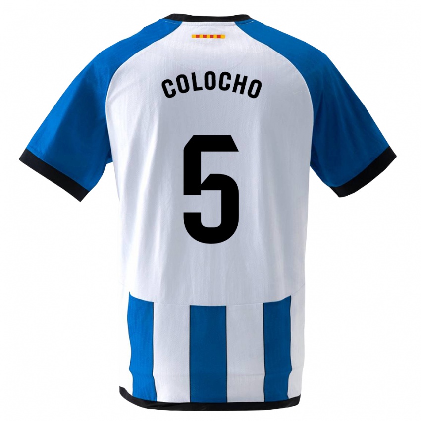 גברים Itzel Colocho #5 כחול לבן מלכותי ג'רזי ביתית 2026/27 חולצה קצרה