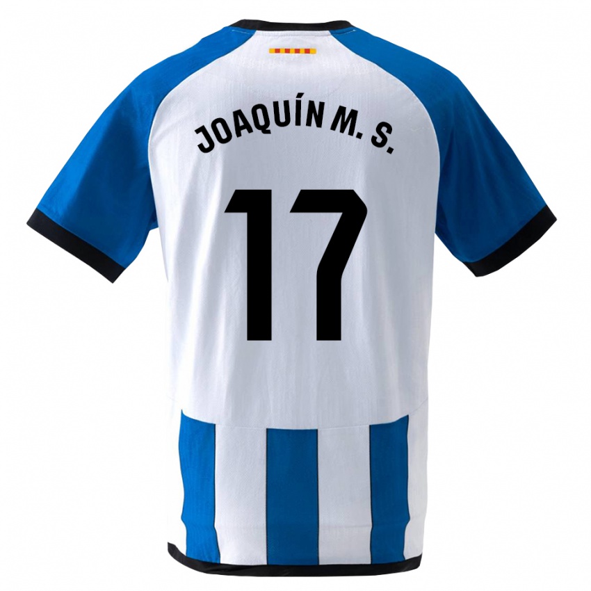 גברים Joaquín Manuel Sánchez #17 כחול לבן מלכותי ג'רזי ביתית 2026/27 חולצה קצרה